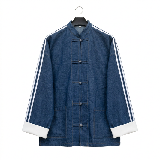 Vintage Stripe Denim Jacket