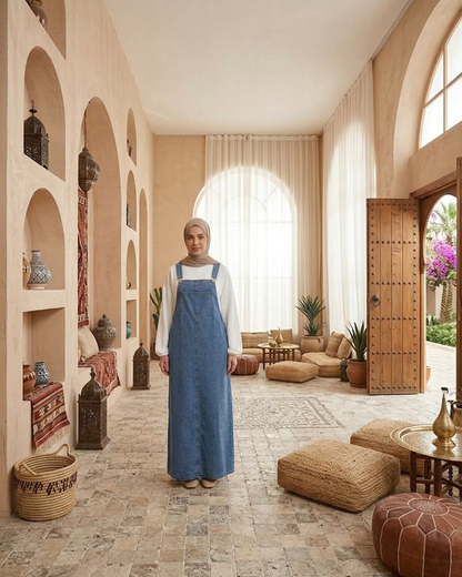 Robe Salopette Denim Femme — Élégance décontractée au quotidien