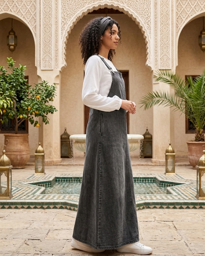 Robe Salopette Denim Femme — Élégance décontractée au quotidien