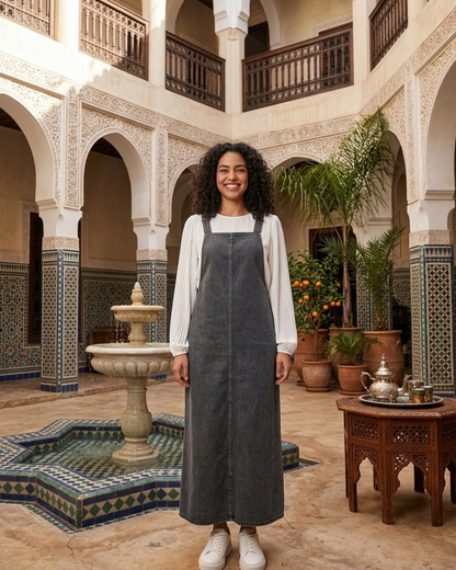 Robe Salopette Denim Femme — Élégance décontractée au quotidien