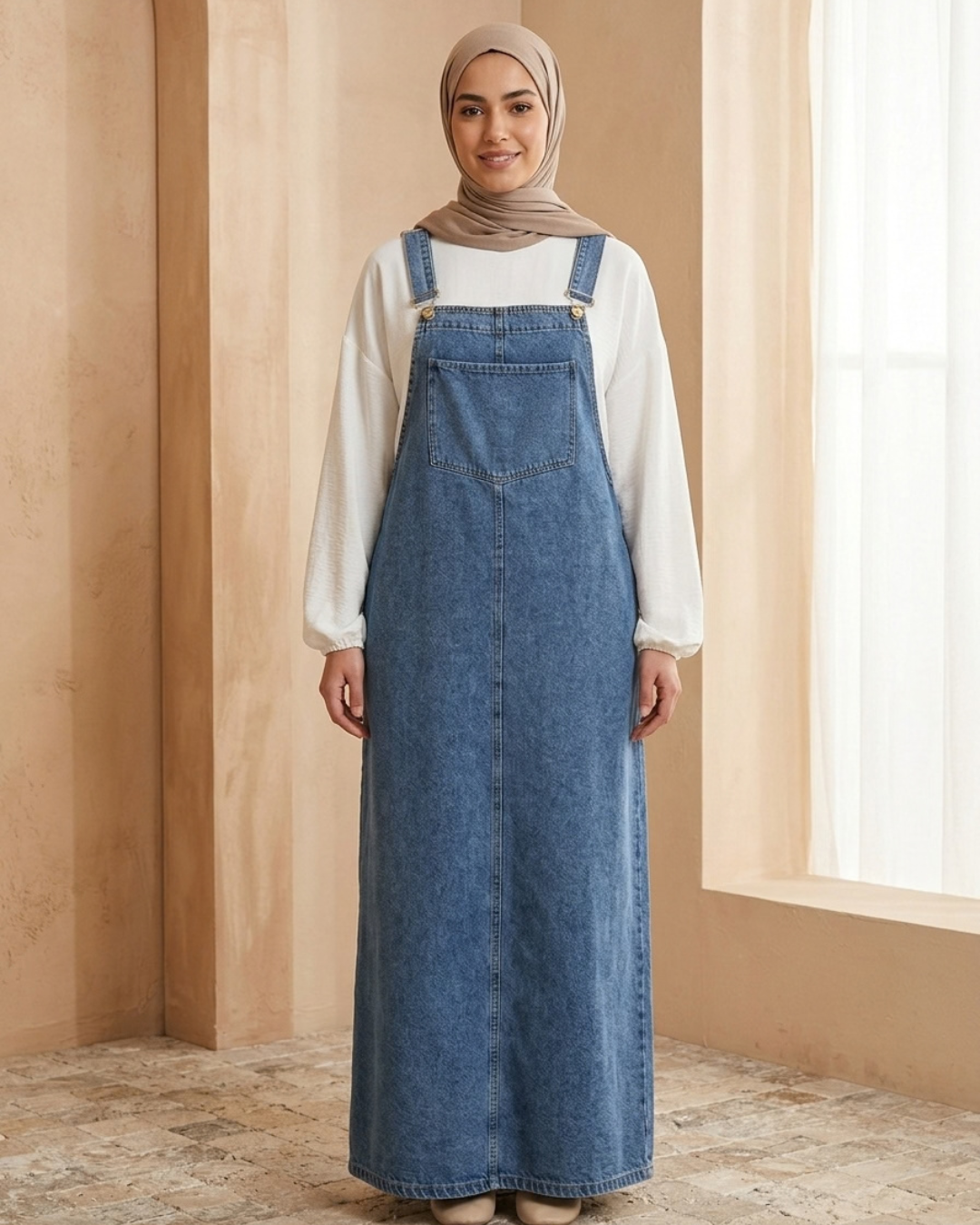 Robe Salopette Denim Femme — Élégance décontractée au quotidien