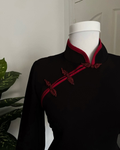 The black Majesty Chinese-style top with sleeve only